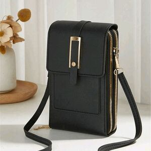 2/$30 Brand New Ladies Elegant Black Cell Phone Bag